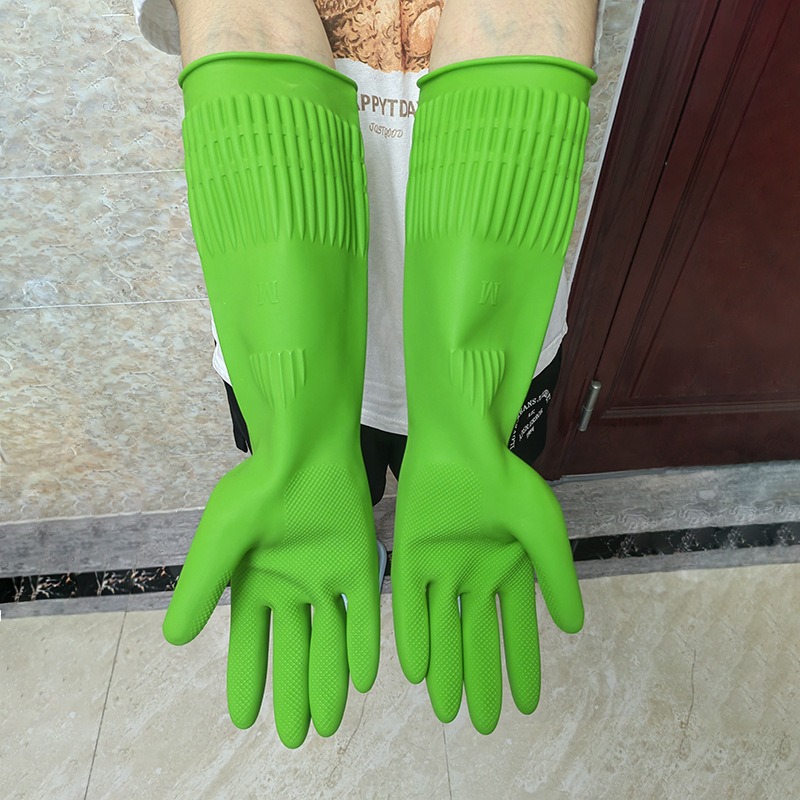 Rubber Glove Cleaning - 1 para, wydłużone rękawice silikonowe do