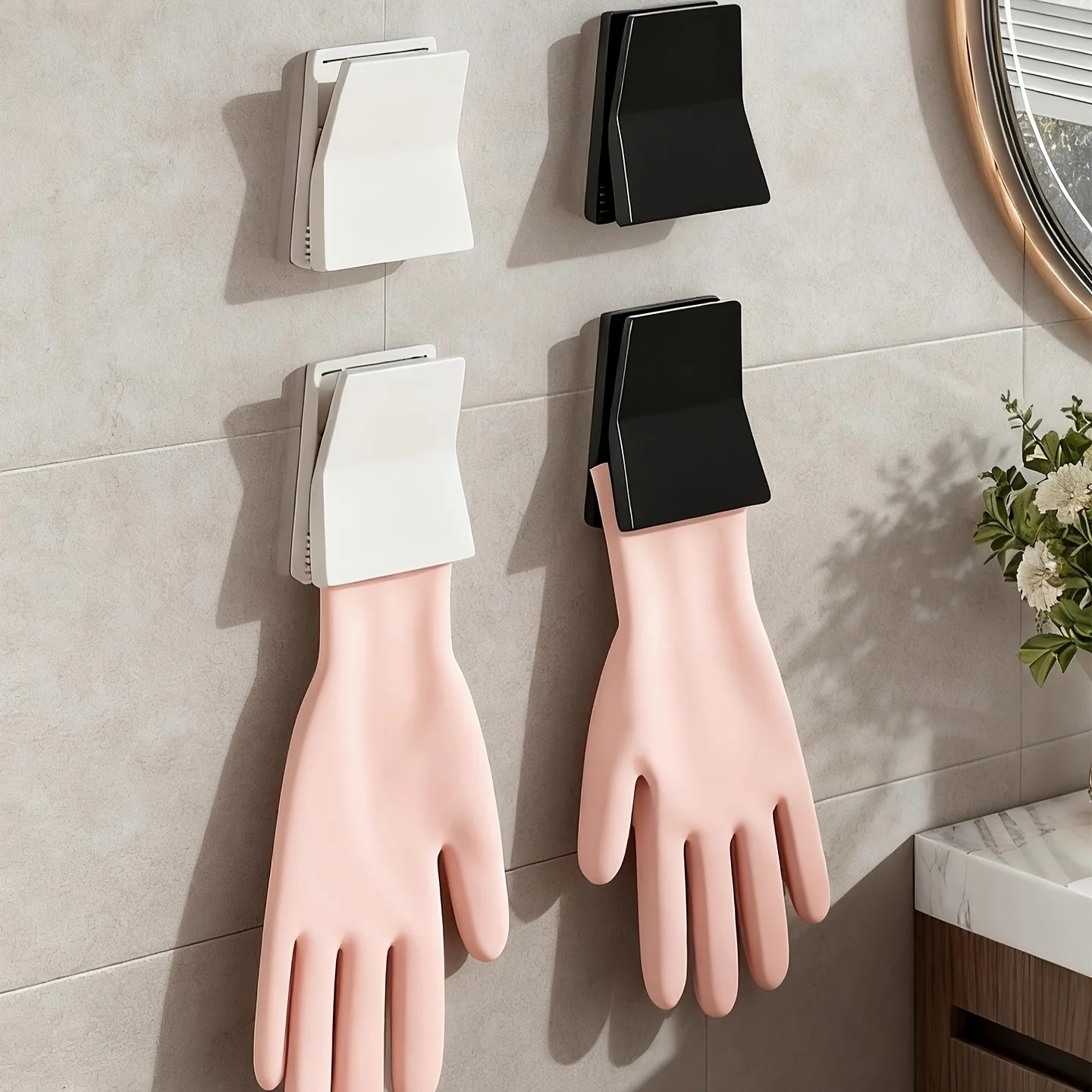 Rubber Glove Cleaning - Uchwyt na rękawice kuchenne, haczyk na