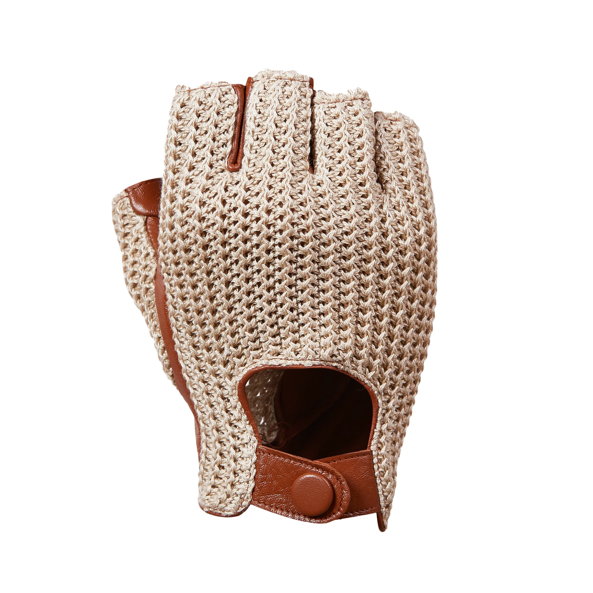 Męskie rękawice bez palców, wy – Leather Driving Glove recenzja i cena